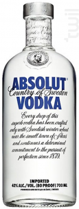 Vodka Absolut Blue - Absolut Vodka - Non millésimé - 