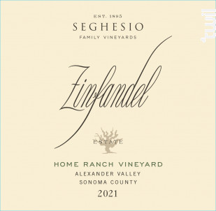Home Ranch Zinfandel - SEGHESIO - 2021 - Rouge