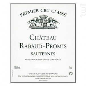 Château Rabaud-Promis - Château Rabaud-Promis - 2018 - Blanc