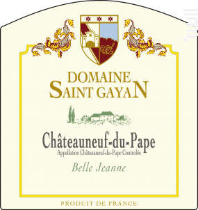 Belle Jeanne - Domaine Saint Gayan - 2022 - Blanc