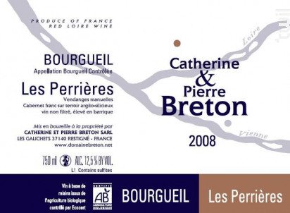 Les perrières - Catherine et Pierre Breton - 1996 - Rouge