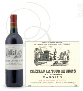 Château Tour De Mons - Château La Tour de Mons - 2019 - Rouge