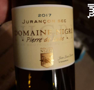 PIERRE DE LUNE - Domaine Nigri - 2018 - Blanc