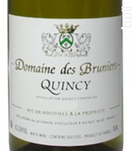 Quincy - Domaine des Bruniers - Jérôme de la Chaise - 2024 - Blanc