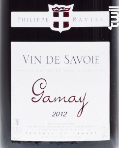Gamay - Domaine RAVIER Sylvain et Philippe - 2021 - Rouge