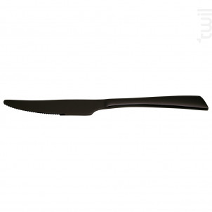 Couteau De Table Monobloc Delta Black Inox lot De 6 - jean dubost -  - 
