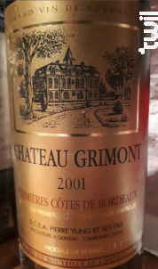 Château Grimont - Vignobles Yung - Château Grimont - 1975 - Rouge