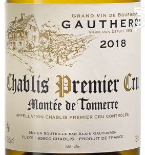 Montée de Tonnerre - Chablis 1er Cru - Domaine Gautheron Alain et Cyril - 2023 - Blanc