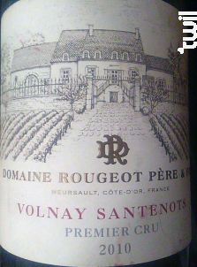 Volnay Santenots 1er Cru - Domaine Rougeot Père & Fils - 2022 - Rouge