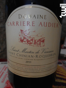 Cuvée Saint Martin de Vieussan - DOMAINE CARRIERE AUDIER - 2014 - Rouge