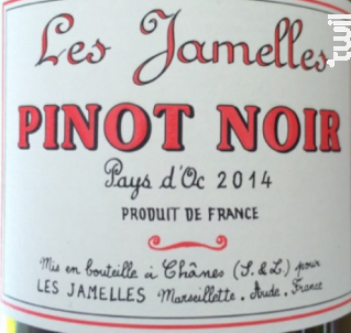 Pinot Noir - Les Jamelles - 2023 - Rouge