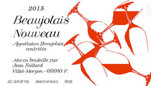 Beaujolais nouveau - Jean Foillard - 2023 - Rouge