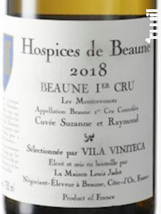 Beaune 1er Cru Montrevenots Cuvée Suzanne Et Raymond - Hospices de Beaune - 2020 - Blanc