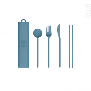 Kit De Couverts Nomade Bleu - Bini -  - 