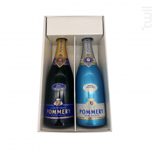 Coffret Cadeau -1 Brut - 1 Blue Sky - Champagne Pommery - Non millésimé - Effervescent