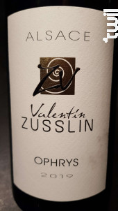 Ophrys - Valentin Zusslin & fils - 2019 - Rouge