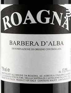 Barbera d'Alba - Roagna - 2012 - Rouge