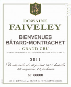Bienvenues-bâtard-montrachet - Domaine Faiveley - 2020 - Blanc