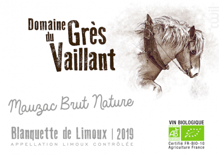 Mauzac Brut Nature - Domaine du Grès Vaillant - 2019 - Effervescent