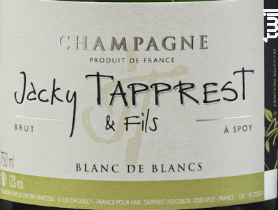 Blanc de Blancs - Champagne Jacky Tapprest & Fils - Non millésimé - Effervescent