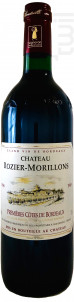 Château ROZIER-MORILLONS cuvée classique 1998 - Vignobles Crachereau - 1998 - Rouge