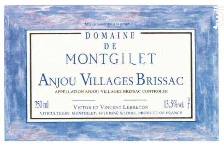 Anjou Villages Brissac - Domaine de Montgilet - 2019 - Rouge