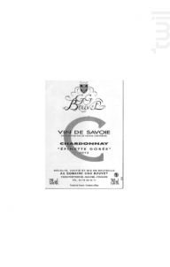 Chardonnay Epinette Dorée - Domaine G&G Bouvet - 2015 - Blanc