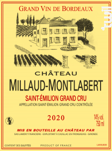 Chateau Millaud Montlabert - Château Millaud Montlabert - 2020 - Rouge