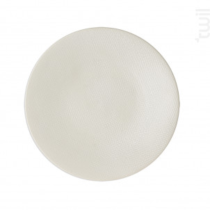 Assiette Plate Vésuvio Blanc 27 Cm lot De 6 - table passion -  - 