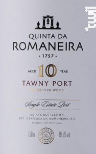 10 Year Old Tawny - QUINTA DA ROMANEIRA - Non millésimé - Rouge