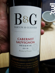 Cabernet Sauvignon - Barton & Guestier - 2016 - Rouge
