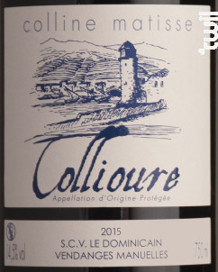 Cuvée Colline Matisse - Cellier Dominicain - 2018 - Rouge