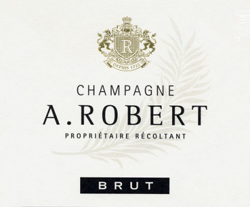 Brut classique - Champagne A. Robert - Non millésimé - Effervescent