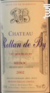 Château Rollan de By - Domaines Rollan de By - 2002 - Rouge