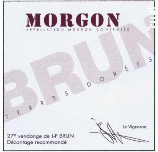 Morgon - Jean-Paul Brun - 2021 - Rouge