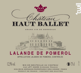 Château Haut Ballet - Château Haut Ballet - 2008 - Rouge