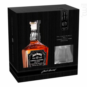Coffret Jack Daniel's Single Barrel Whiskey Avec Un Verre - Jack Daniel's - Non millésimé - 