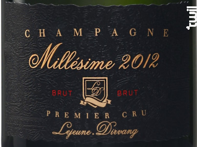 Millésime 2012 - Champagne Lejeune-Dirvang - 2012 - Effervescent