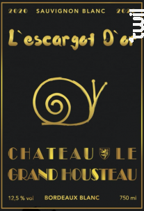 L'escargot D'or - Château Le Grand Housteau - 2020 - Blanc