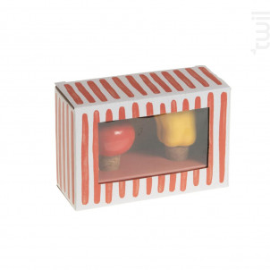 Coffret De 2 Bouchons Déco Légumes - Amadeus -  - 