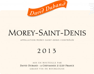 Morey-Saint-Denis - Domaine David Duband - 2008 - Rouge