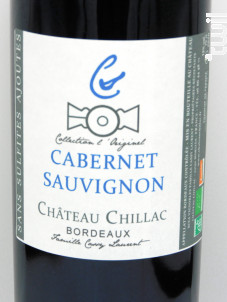 L'Originel Pur Cabernet Sauvignon - Château Chillac - 2020 - Rouge
