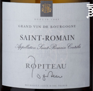Saint-Romain - Ropiteau Frères - 2023 - Blanc