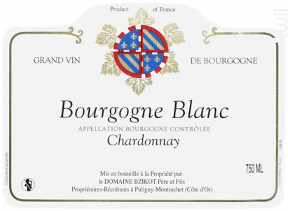 Bourgogne Chardonnay - Domaine Bzikot - 2017 - Blanc