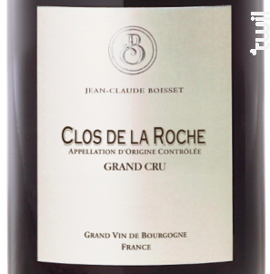 Clos de la Roche Grand Cru - Jean-Claude Boisset - 2018 - Rouge