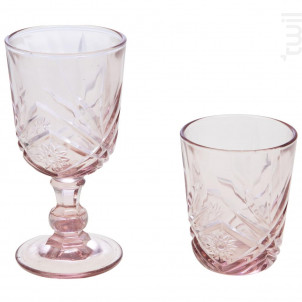Boîte De 6 Verres À Pied Rose - Amadeus -  - 