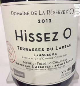 Hissez O - Domaine de La Réserve d' O - 2014 - Rouge