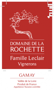 Touraine Gamay - Domaine de la Rochette - 2020 - Rouge