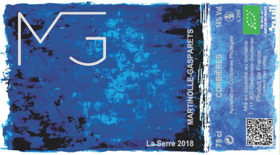 La SERRE BIO Parcellaire - Domaine Martinolle-Gasparets - 2018 - Rouge