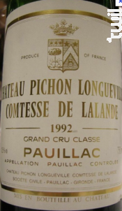 Comtesse de Lalande - Château Pichon Longueville Comtesse de Lalande - 1995 - Rouge